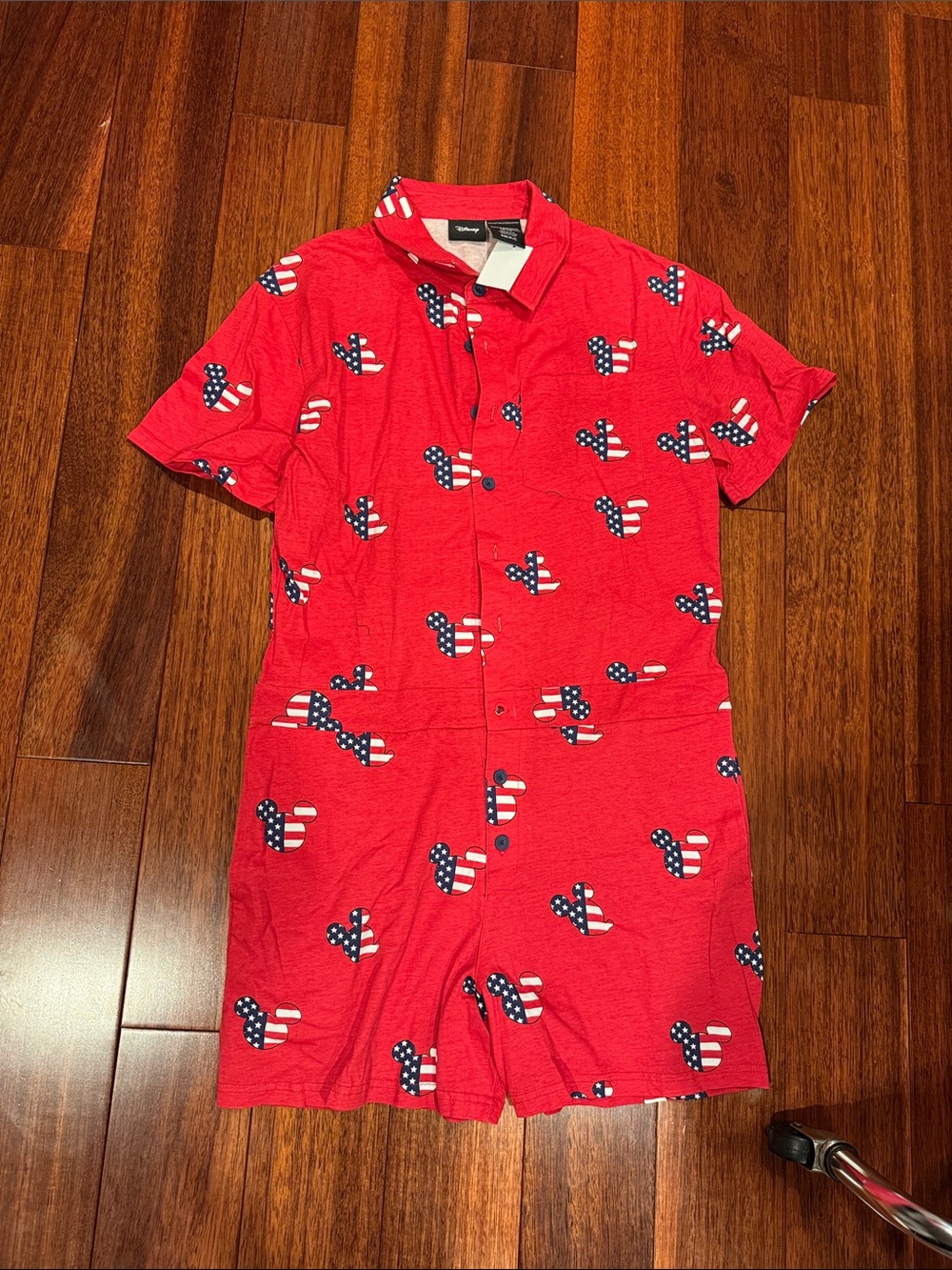 *NWT Disney Red American Flag Romper